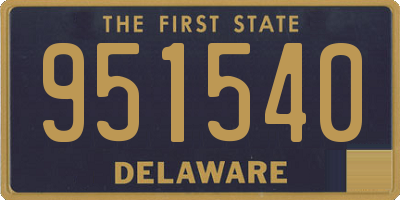 DE license plate 951540