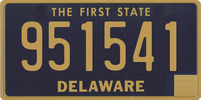 DE license plate 951541
