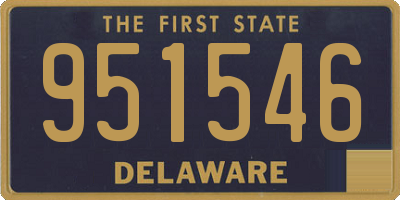 DE license plate 951546