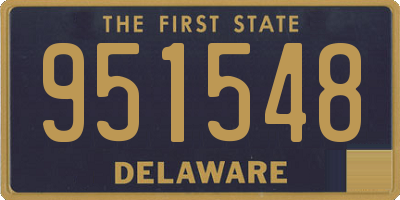 DE license plate 951548