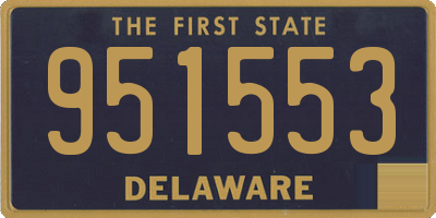 DE license plate 951553
