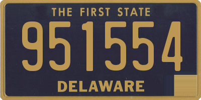 DE license plate 951554