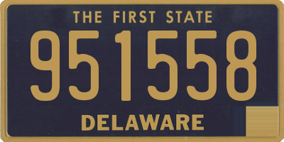 DE license plate 951558
