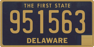 DE license plate 951563