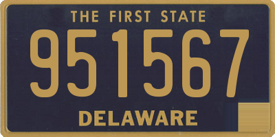 DE license plate 951567