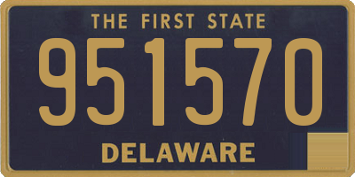 DE license plate 951570