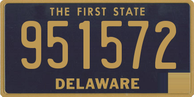 DE license plate 951572