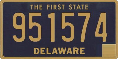 DE license plate 951574