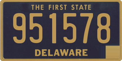 DE license plate 951578