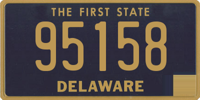 DE license plate 95158