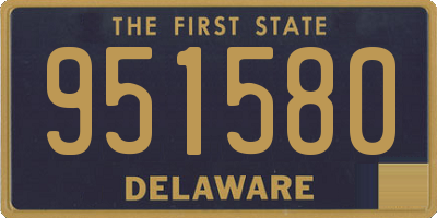 DE license plate 951580