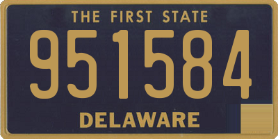 DE license plate 951584