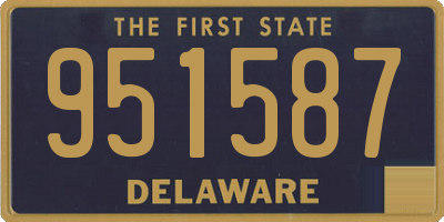 DE license plate 951587