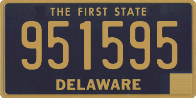 DE license plate 951595