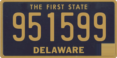 DE license plate 951599