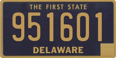 DE license plate 951601