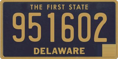 DE license plate 951602