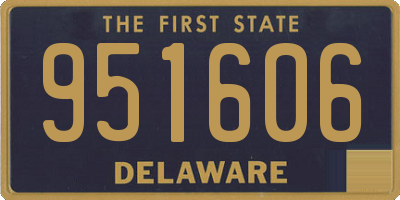 DE license plate 951606