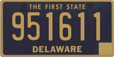 DE license plate 951611