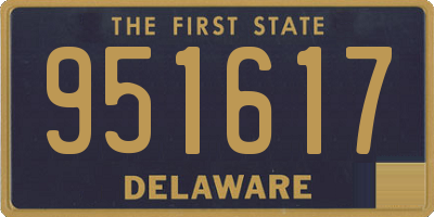 DE license plate 951617