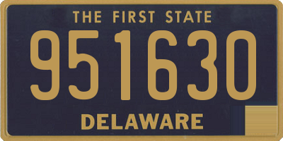 DE license plate 951630