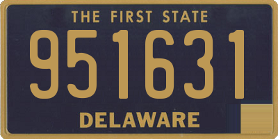 DE license plate 951631