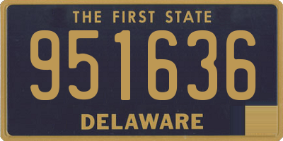 DE license plate 951636