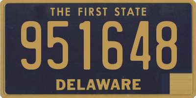 DE license plate 951648