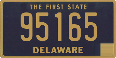 DE license plate 95165