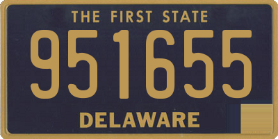 DE license plate 951655
