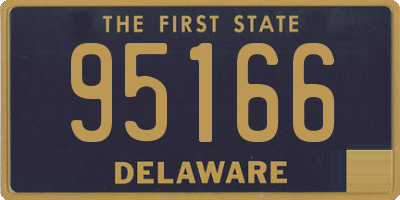 DE license plate 95166