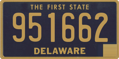 DE license plate 951662