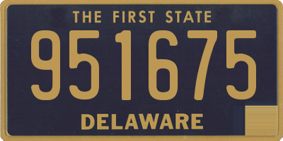 DE license plate 951675