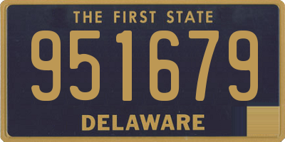 DE license plate 951679