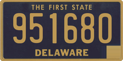 DE license plate 951680