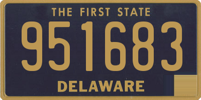DE license plate 951683