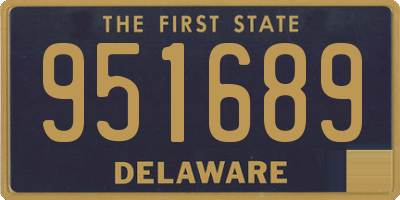 DE license plate 951689