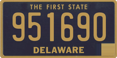 DE license plate 951690
