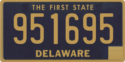 DE license plate 951695