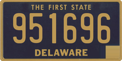 DE license plate 951696