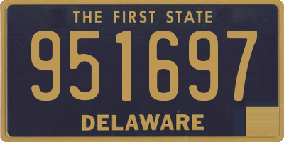 DE license plate 951697