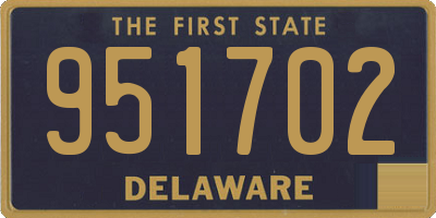 DE license plate 951702