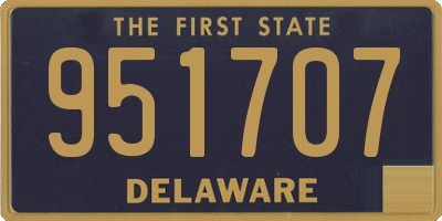DE license plate 951707