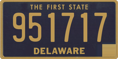 DE license plate 951717