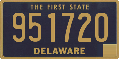 DE license plate 951720