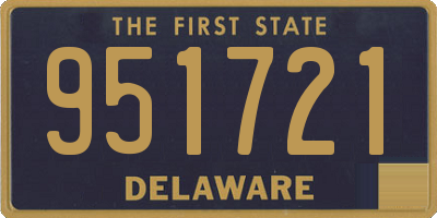 DE license plate 951721