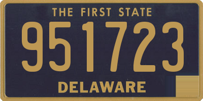 DE license plate 951723