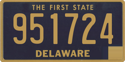 DE license plate 951724