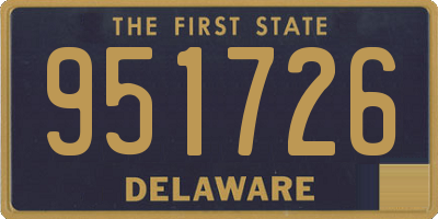 DE license plate 951726