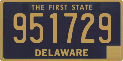 DE license plate 951729